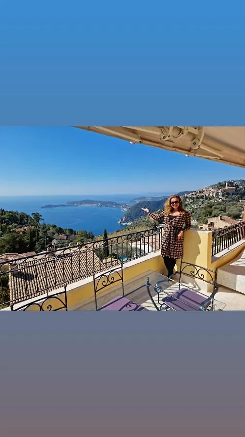 Sunny Panoramic Balcony Apartment Eze France