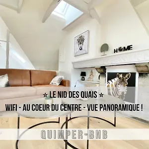 Le Nid Des Quais - Vue Panoramique Au Coeur De La - Wifi - Entree Autonome Appartamento Quimper